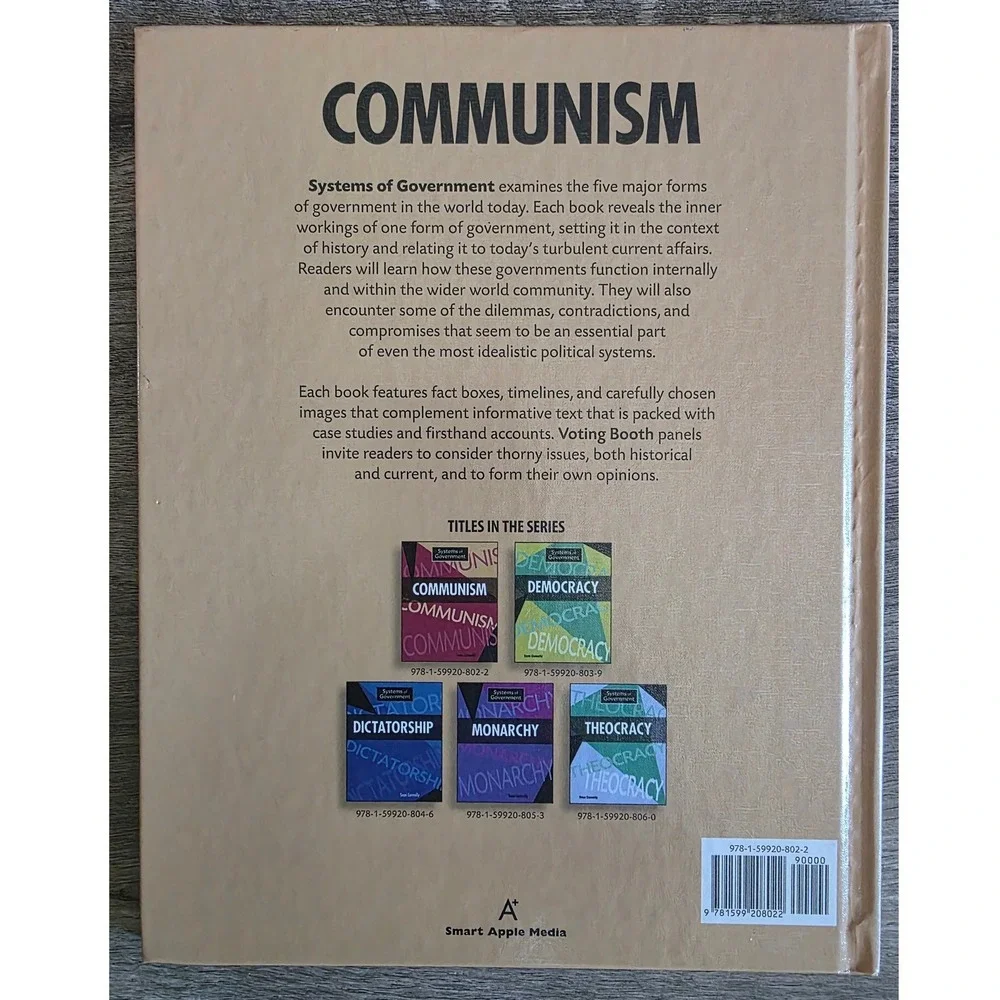 Systems of Government 3 Book Set Monarchy Dictatorship Communism Homeschool